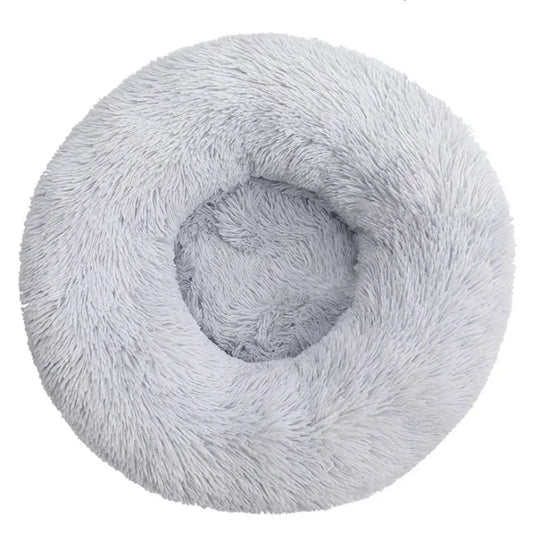 4 Color Round Plush Pet Bed for Dogs and Cats – Super Soft