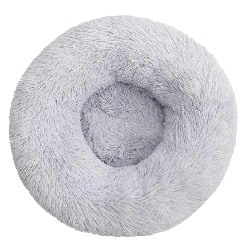 Round Plush Pet Bed for Dogs and Cats – Super Soft