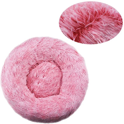 9 Color Round Plush Pet Bed for Dogs and Cats – Super Soft