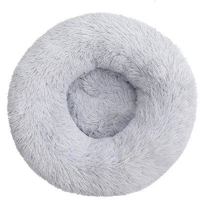 4 Color Round Plush Pet Bed for Dogs and Cats – Super Soft