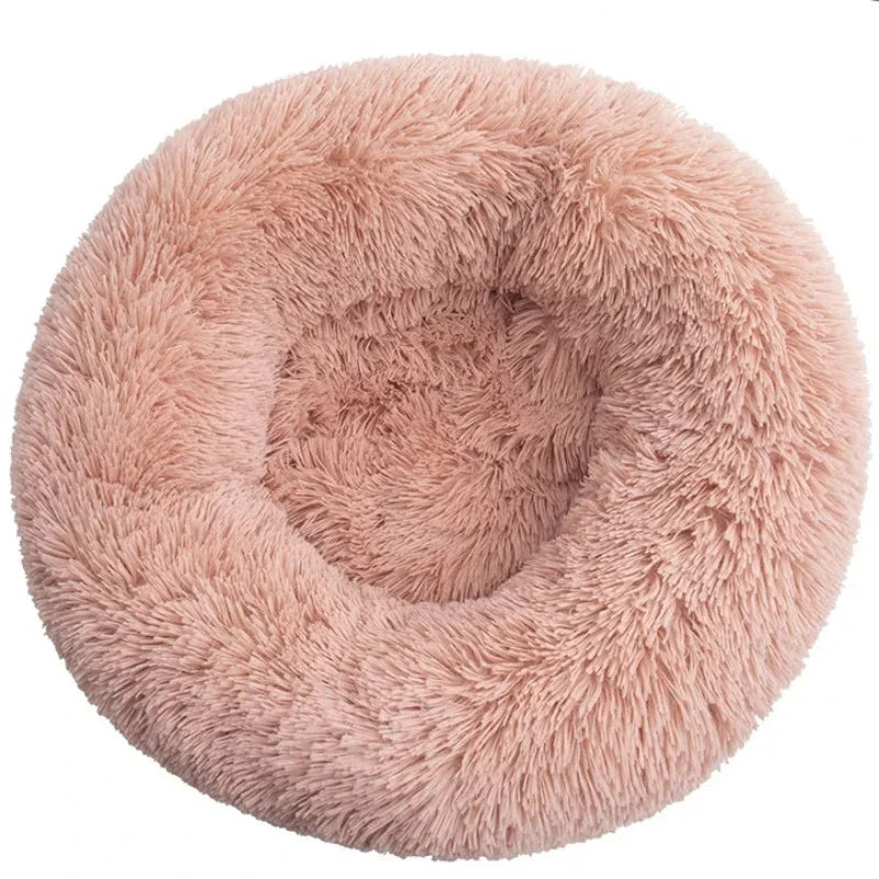 6 Color Round Plush Pet Bed for Dogs and Cats – Super Soft