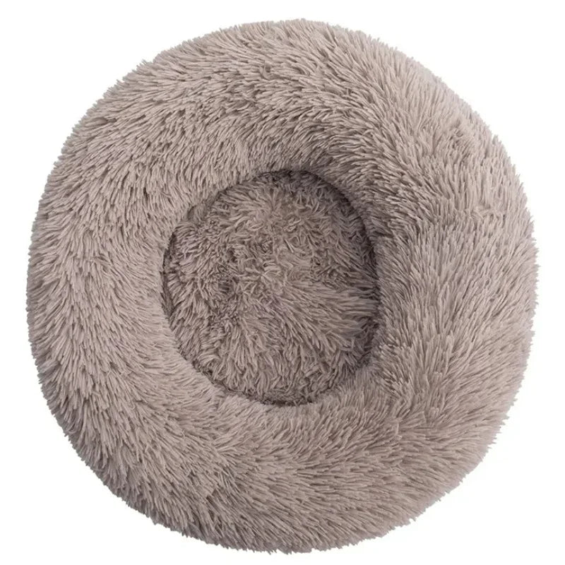 3 Color Round Plush Pet Bed for Dogs and Cats – Super Soft