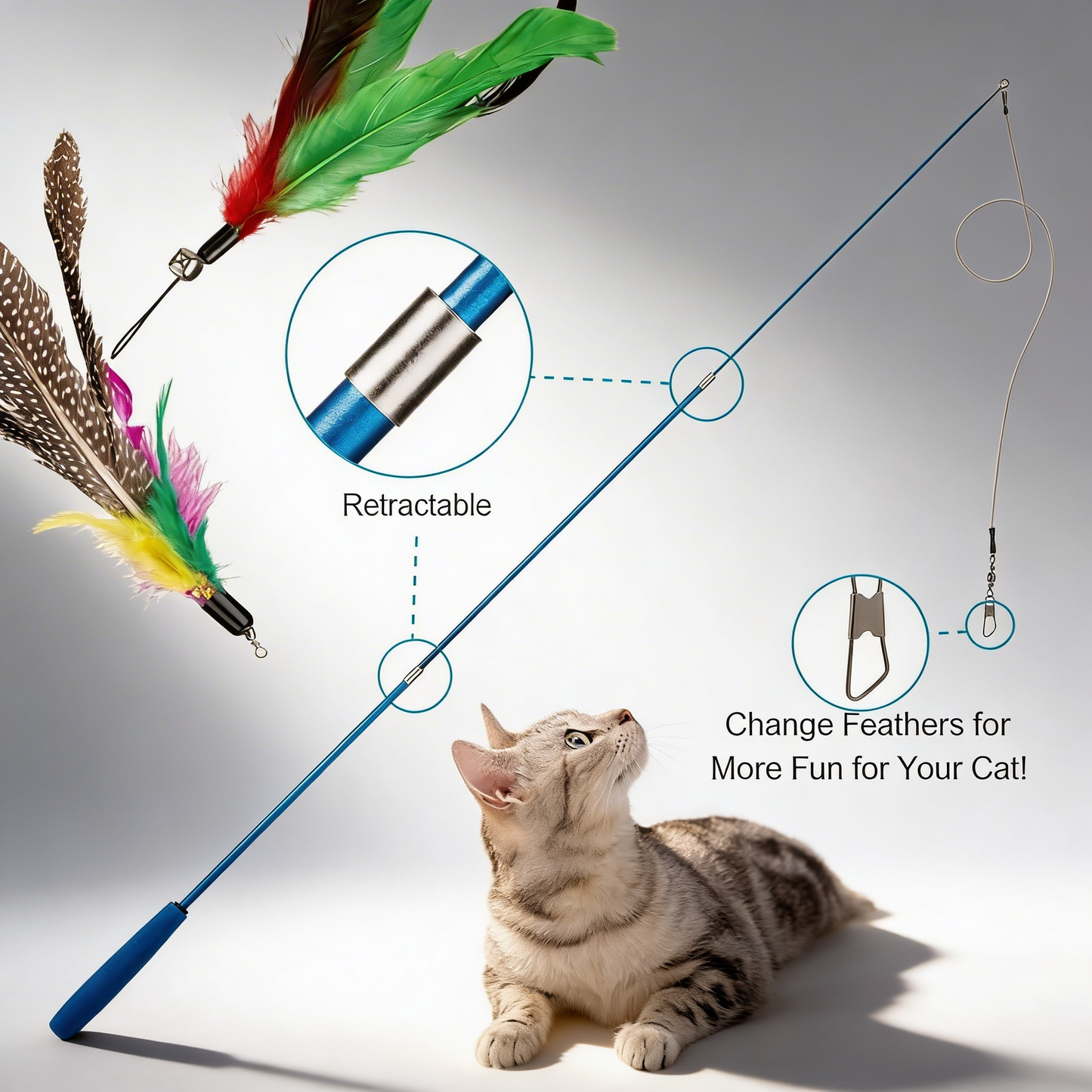 Cat Feather Toy (11 Pack)