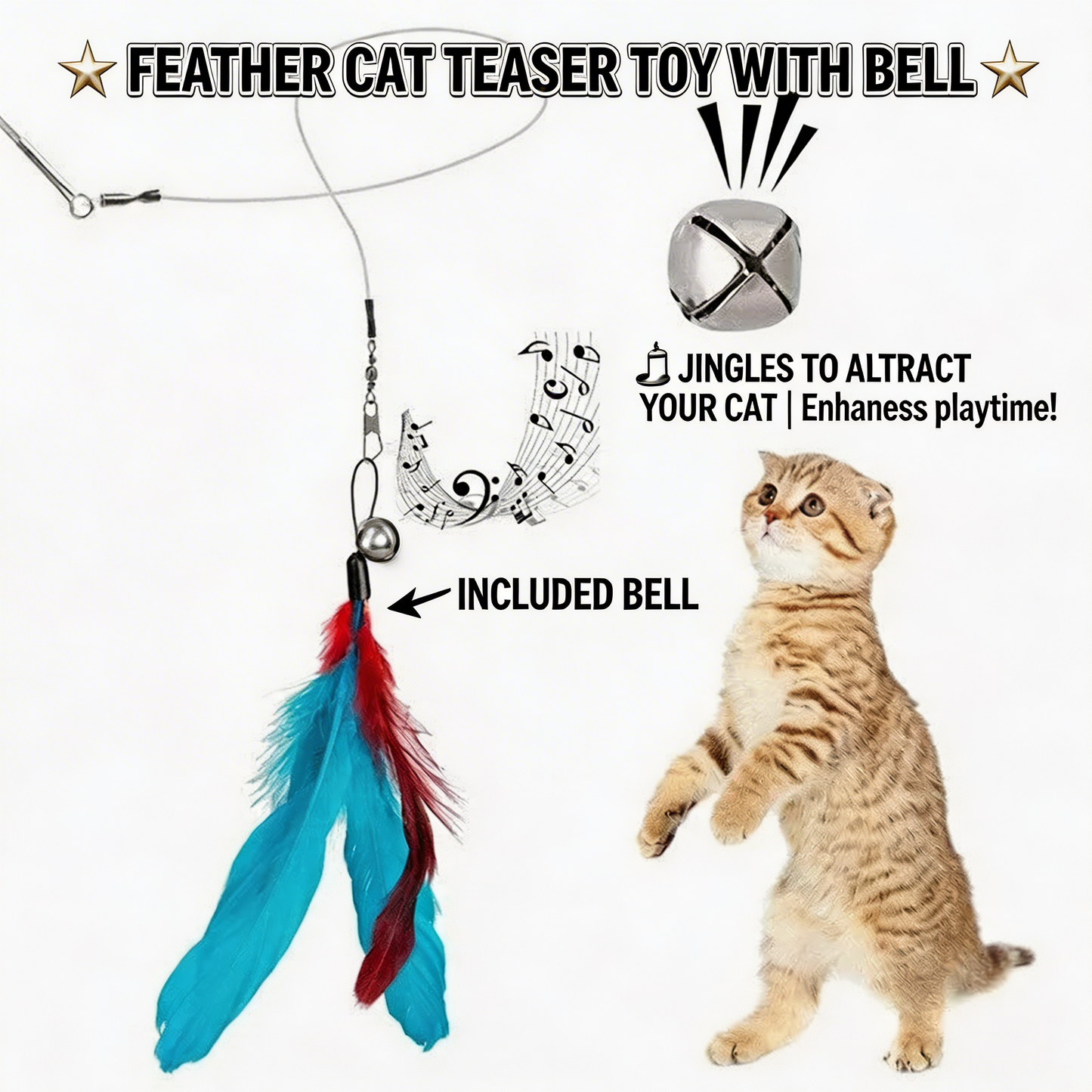 Cat Feather Toy (11 Pack)